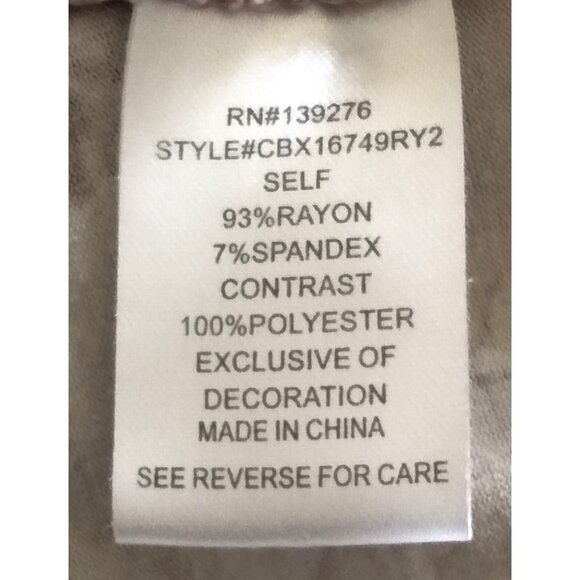 Cloth & Bloom Top Size 2X Floral Print Lace Detail Sleeveless Mauve Boho Blouse - Picture 10 of 11